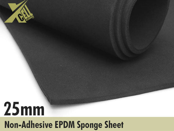 25mm Thick Non-Adhesive EPDM Sponge Sheet