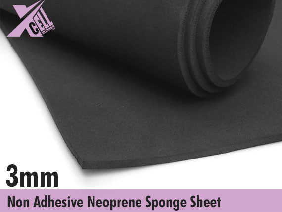 3mm Thick Non-Adhesive Neoprene Sponge Sheet