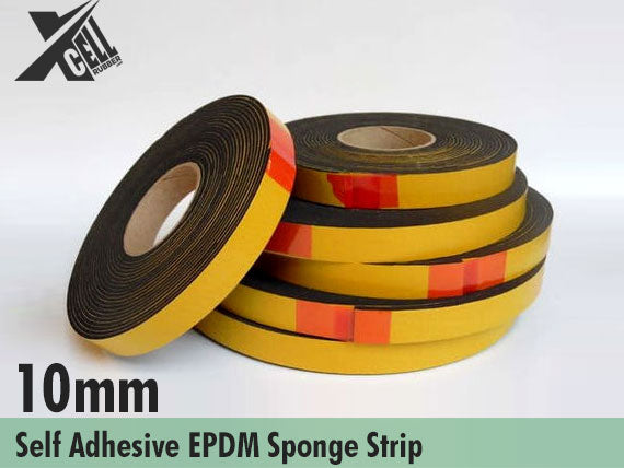 10mm Thick Self-Adhesive EPDM Sponge Strip Available In Various Widths