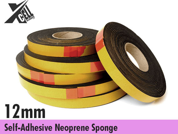 12mm Thick Self-Adhesive Neoprene Sponge Strip Available In Various Widths